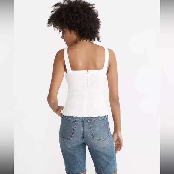 NWT Madewell Lucie smocked tank top - Picture 2 of 7